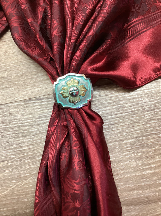 WILD RAG SLIDE: ANTQ SILVER W/TURQ