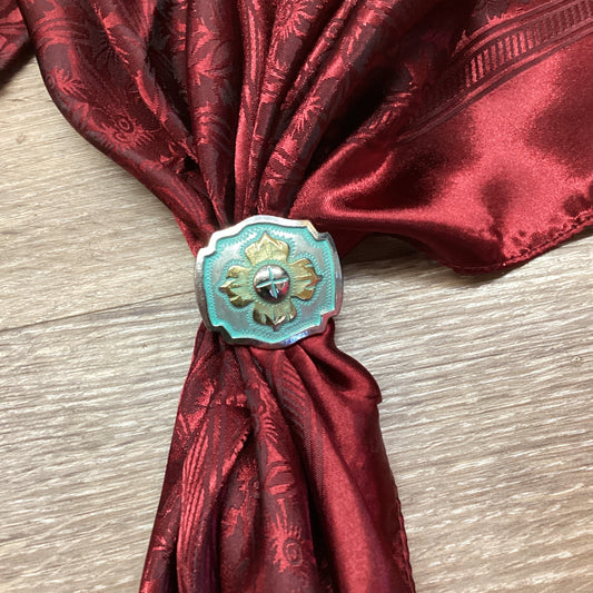 WILD RAG SLIDE: ANTQ SILVER W/TURQ