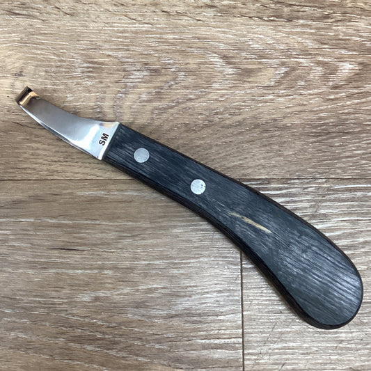 LOOP KNIFE, DARKWOOD HANDLE, ANVIL BRAND