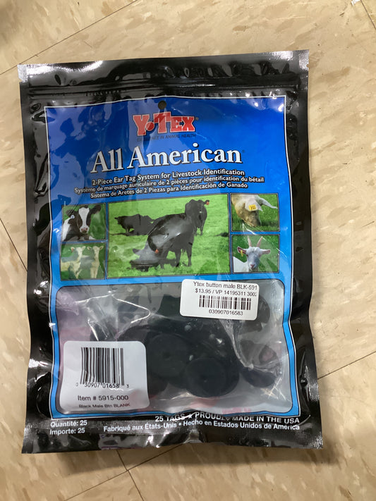 YTEX BUTTON, MALE ONLY, BLACK