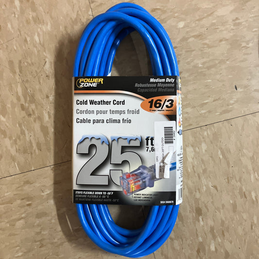 EXT CORD 16GA 25FT OUTDOOR