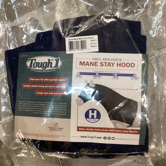 LYCRA MANE STAY HOOD W/ ZIPPER, M