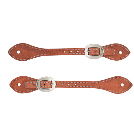 2026 WV SPUR STRAP: Mens Flared Harness Leather, Russet