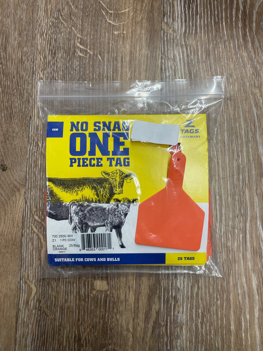 Z Tag ORANGE Cow