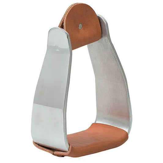 2026 WV STIRRUPS: Sloped Aluminum with Leather 2 3/4"