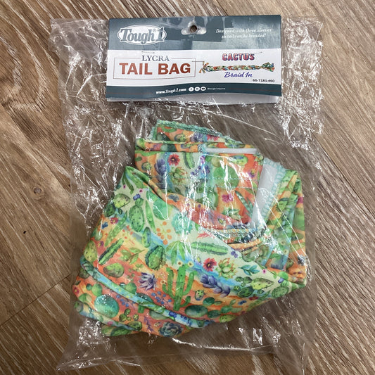 BRAID IN TAIL BAG, CACTUS PRINT