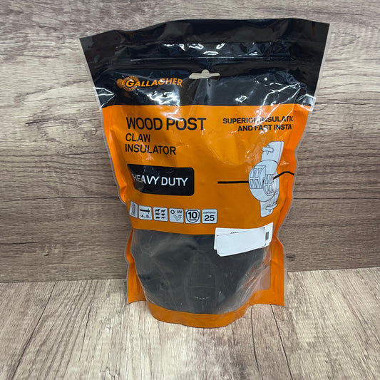 GG W wood post Inss Black-25pk