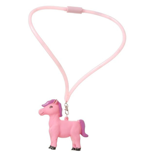 *HORSE NECKLACE, PINK
