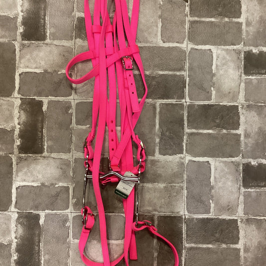 *BRIDLE WITH REINS, PINK