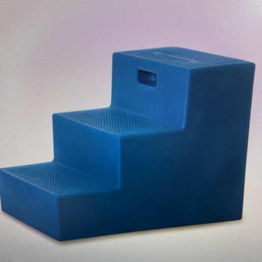 3 STEP MOUNTING BLOCK, BLUE 22"