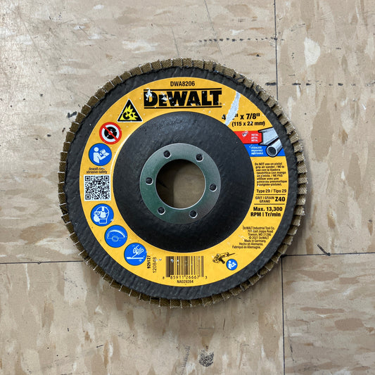 DEW FLAP DISC 4.5X7/8 40GR ZIR