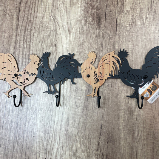 CHICKEN 4 HOOK RACK