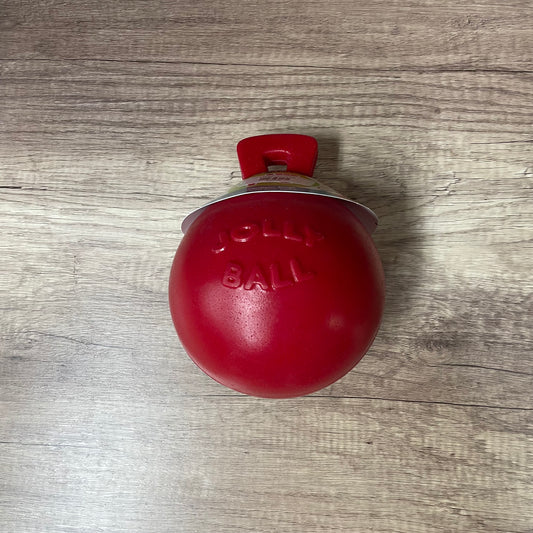 JOLLY BALL, 6" RED TUG N TOSS