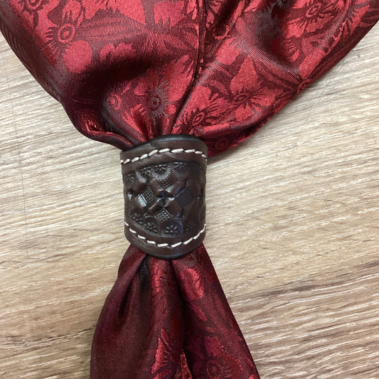 WILD RAG SLIDE: 2 TONE HONEYCOMB LEATHER DARK