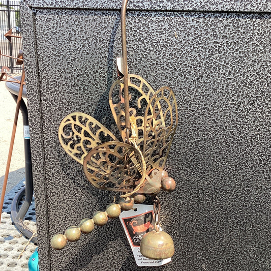 Flamed Dragonfly w/ Bell Ornament