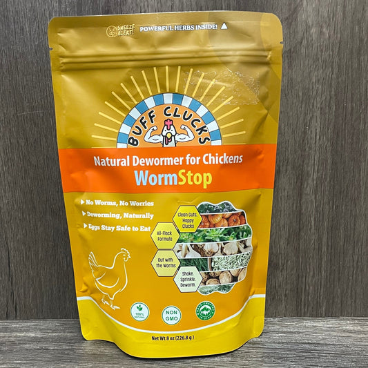 BUFF CLUCKS: WORMSTOP 8OZ.