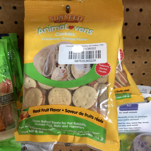 CRAN/ORANGE COOKIES SM ANIMAL-TREAT