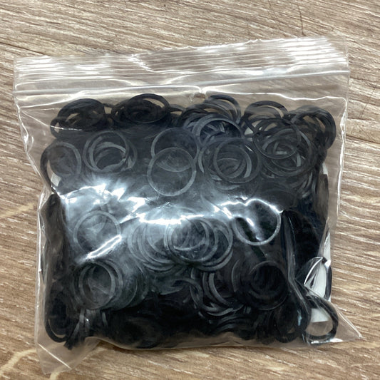 Braiding Bands, Black-500ct