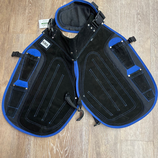 APRON KMA 3M BLACK/BLUE SHORT