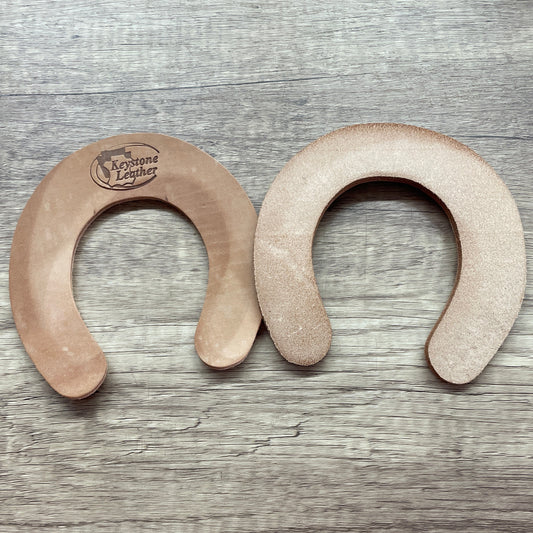 WIDE RIM, SMALL LEATHER PAD, PER PAIR