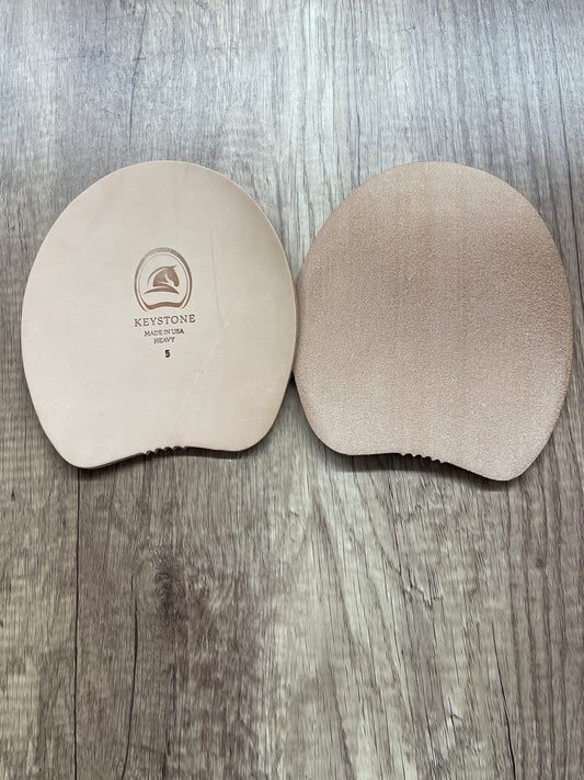 LEATHER PAD WEDGE HEAVY SIZE 5, PER PAIR