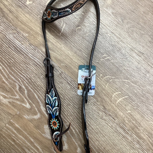 VINTAGE FLORAL SING EAR HDSTL-HEADSTALL