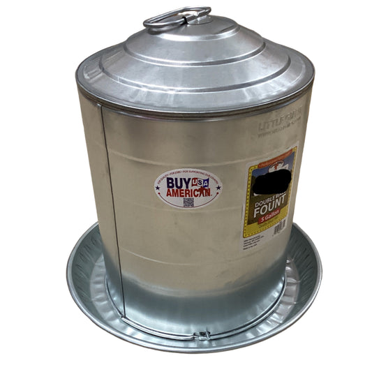 5 Gallon Galv Wall Fount