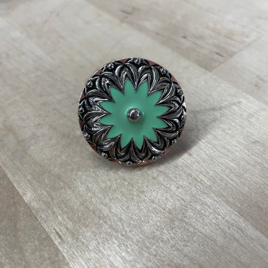 Antique silver With Turquoise SLIDE