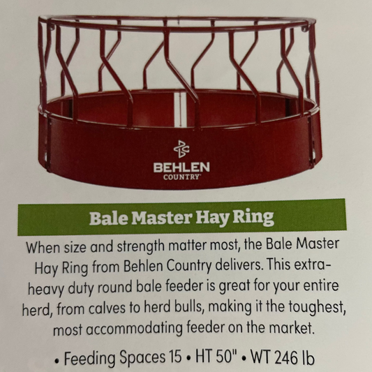 BEH FEEDER, BALE MASTER (RED)