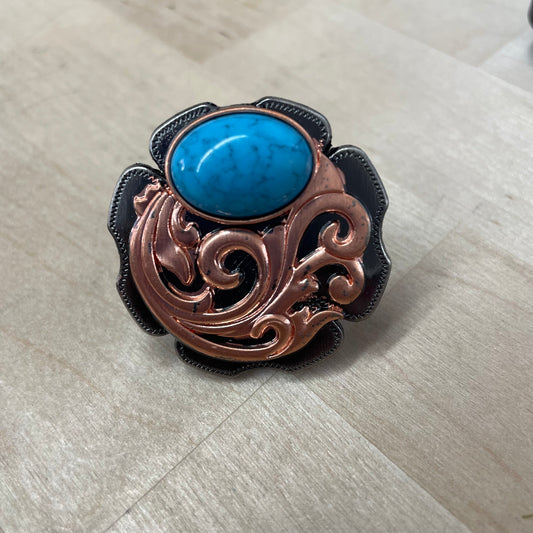 Swirls With Turquoise SLIDE