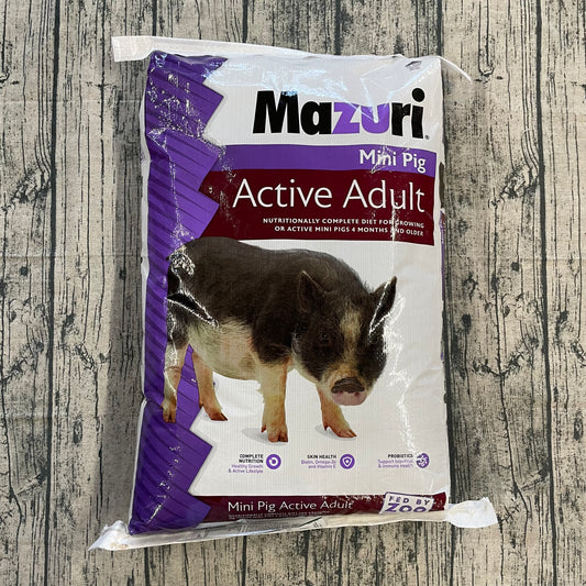 PUR PIG - MAZURI MINI PIG ACTIVE ADULT 25LB