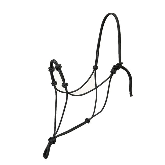 2026 WV Halter: Silvertip Four knot Rope, Average, Black