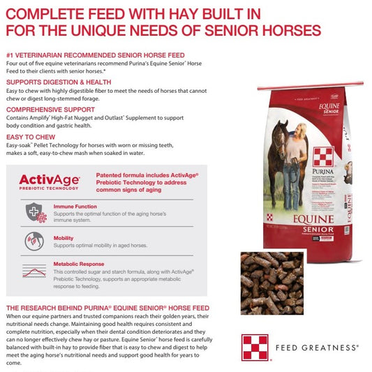 Equine Senior-HORSE FEED : 50#