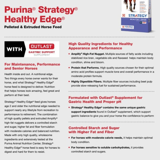 Strategy Healthy Edge (Purple)-HORSE FEED : 50#