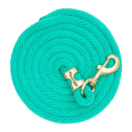 2026 WV Lead: Poly Rope, Brass Snap, 10' Emerald Green