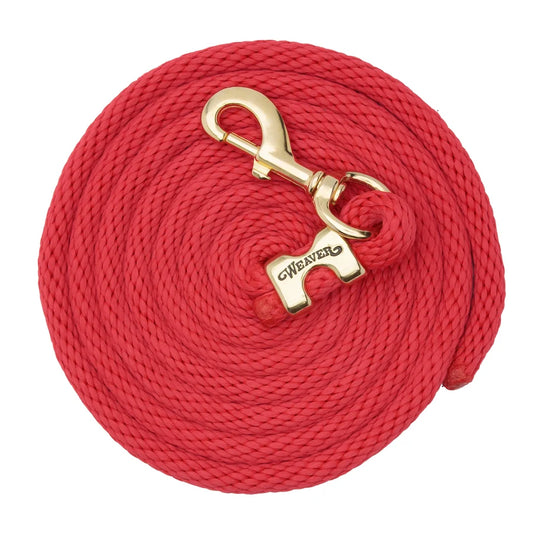 2026 WV Lead: Poly Rope, Brass Snap, 10' Red