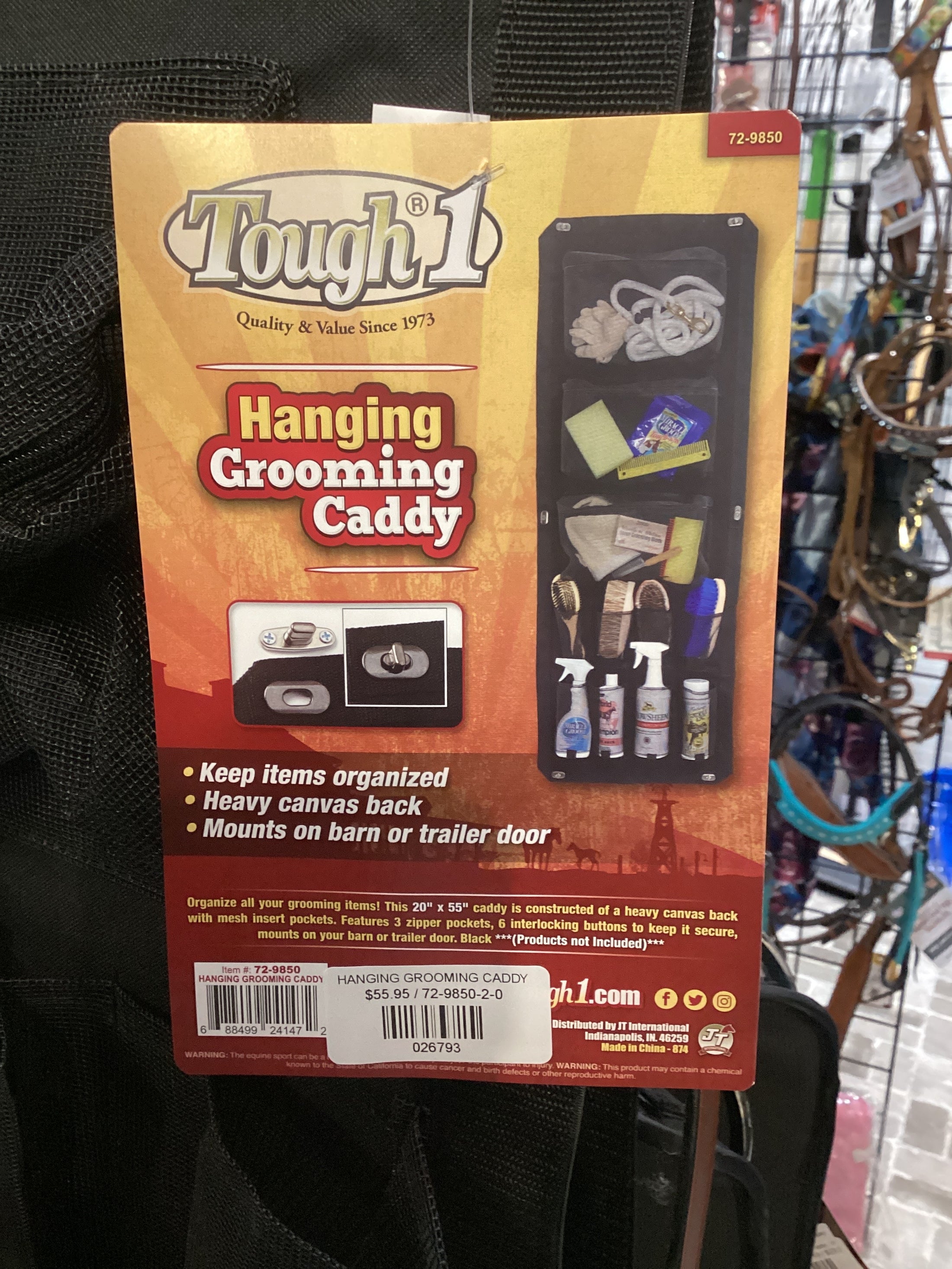 HANGING GROOMING CADDY