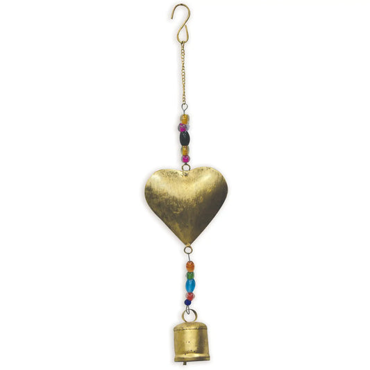 BOHO-HEART BELL, GOLD
