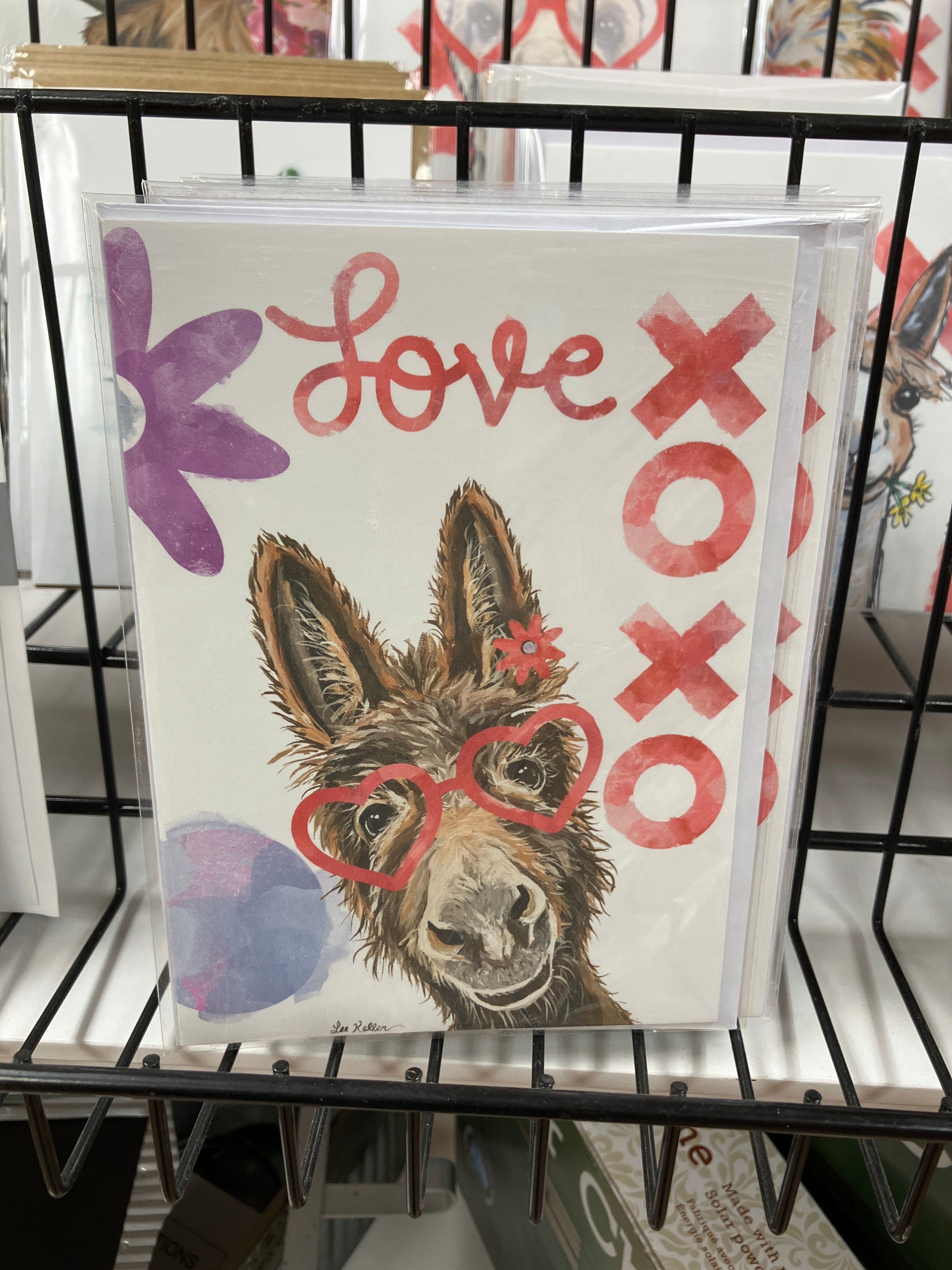 CARD: FARMHOUSE DONKEY V-DAY CARD