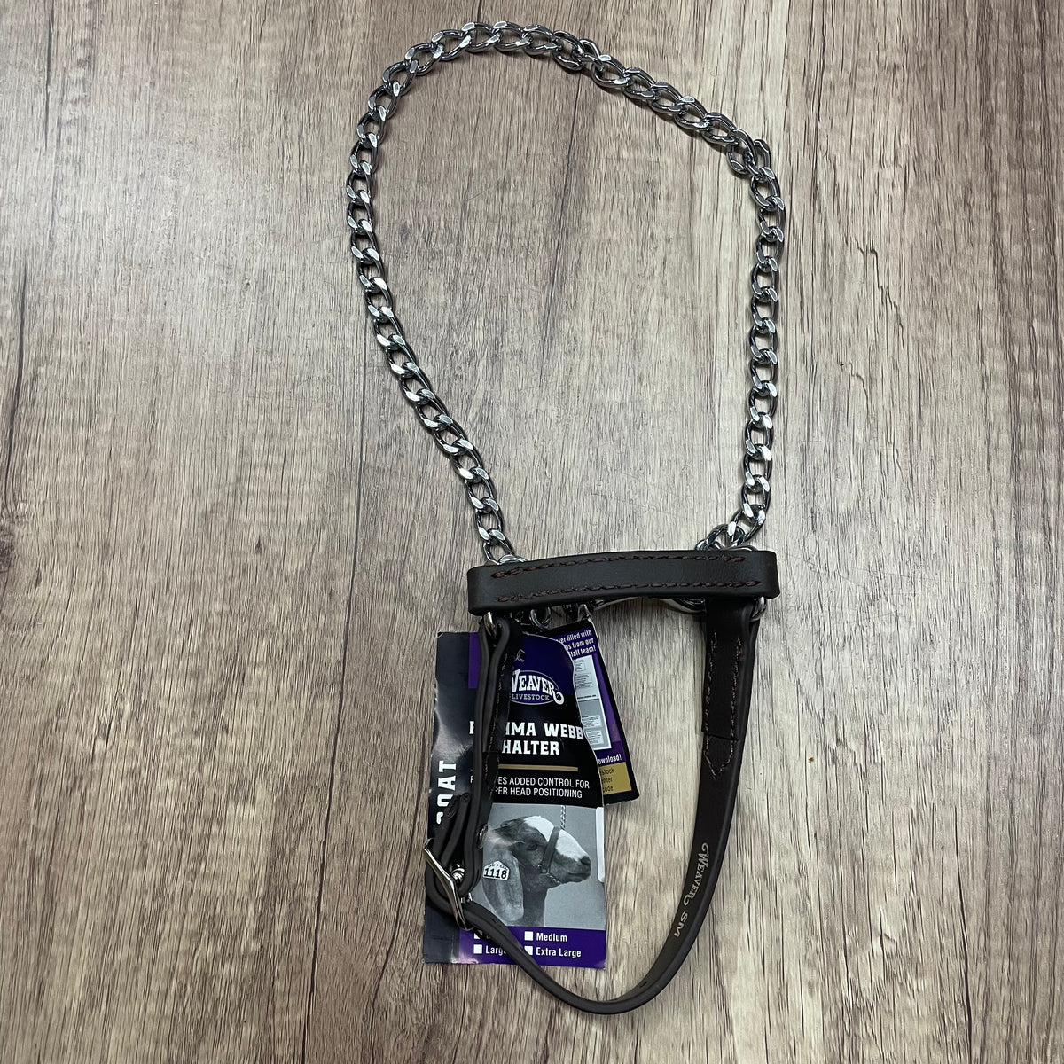 SM BRAHMA GOAT HALTER, BROWN