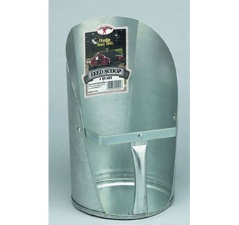 4QT GALVANIZED FEED SCOOP