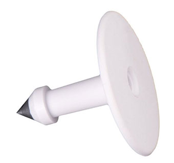 YTEX BUTTON MALE ONLY, WHITE 25PK