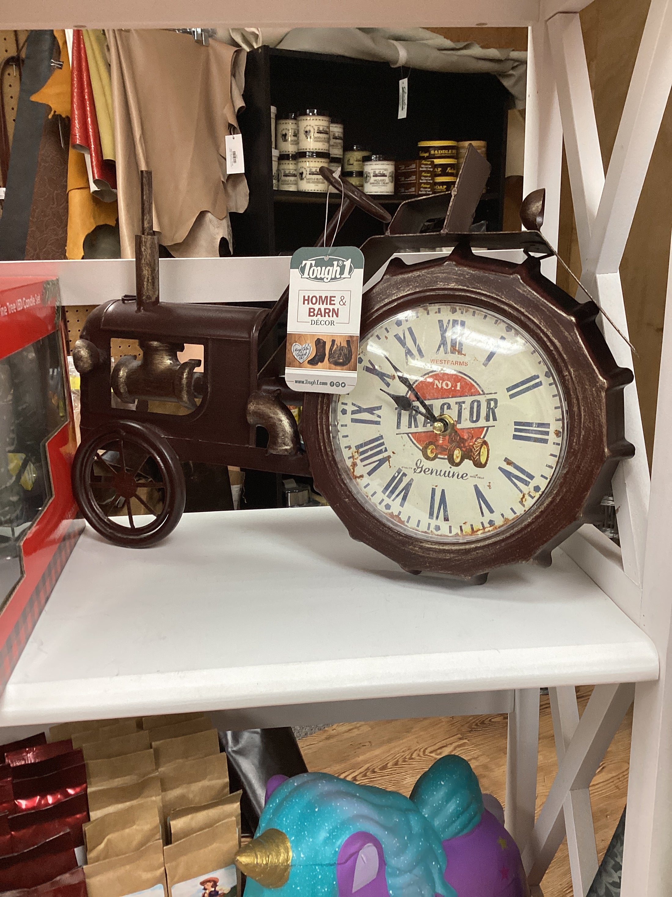 BRONZE TRACTOR CLOCK