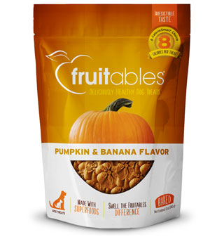 Fruitables Dog Treats, Pumpkin & Apple/Banana