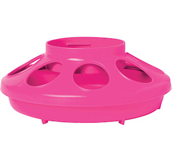 8 Hole Plastic Feed Base HOT PINK
