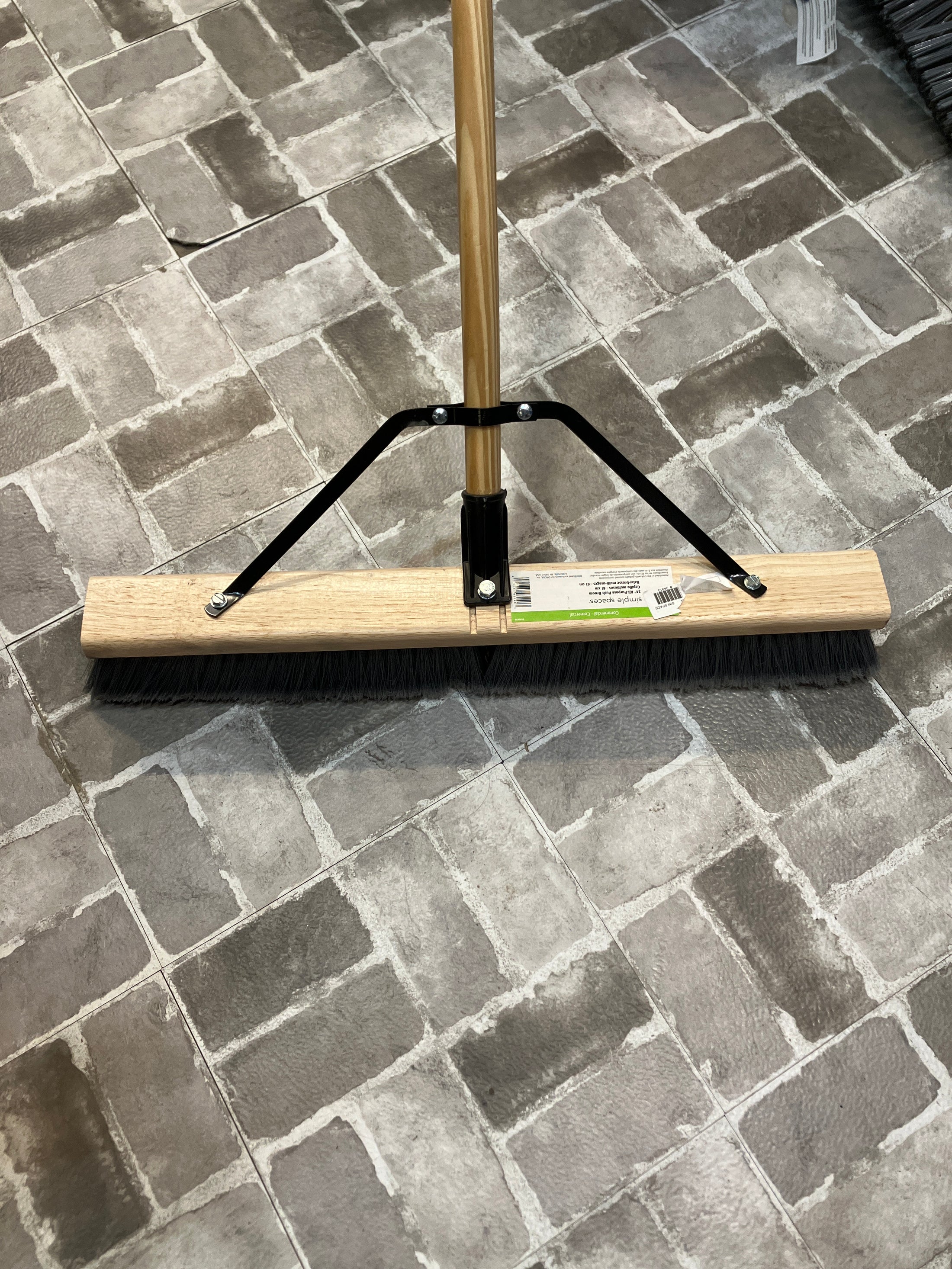 BROOM WITH BRACE 24IN-SIM SPACES