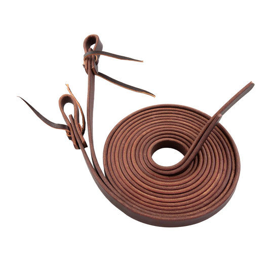 2026 WV Reins: Split, Burgundy Latigo, 3/4" X 8'