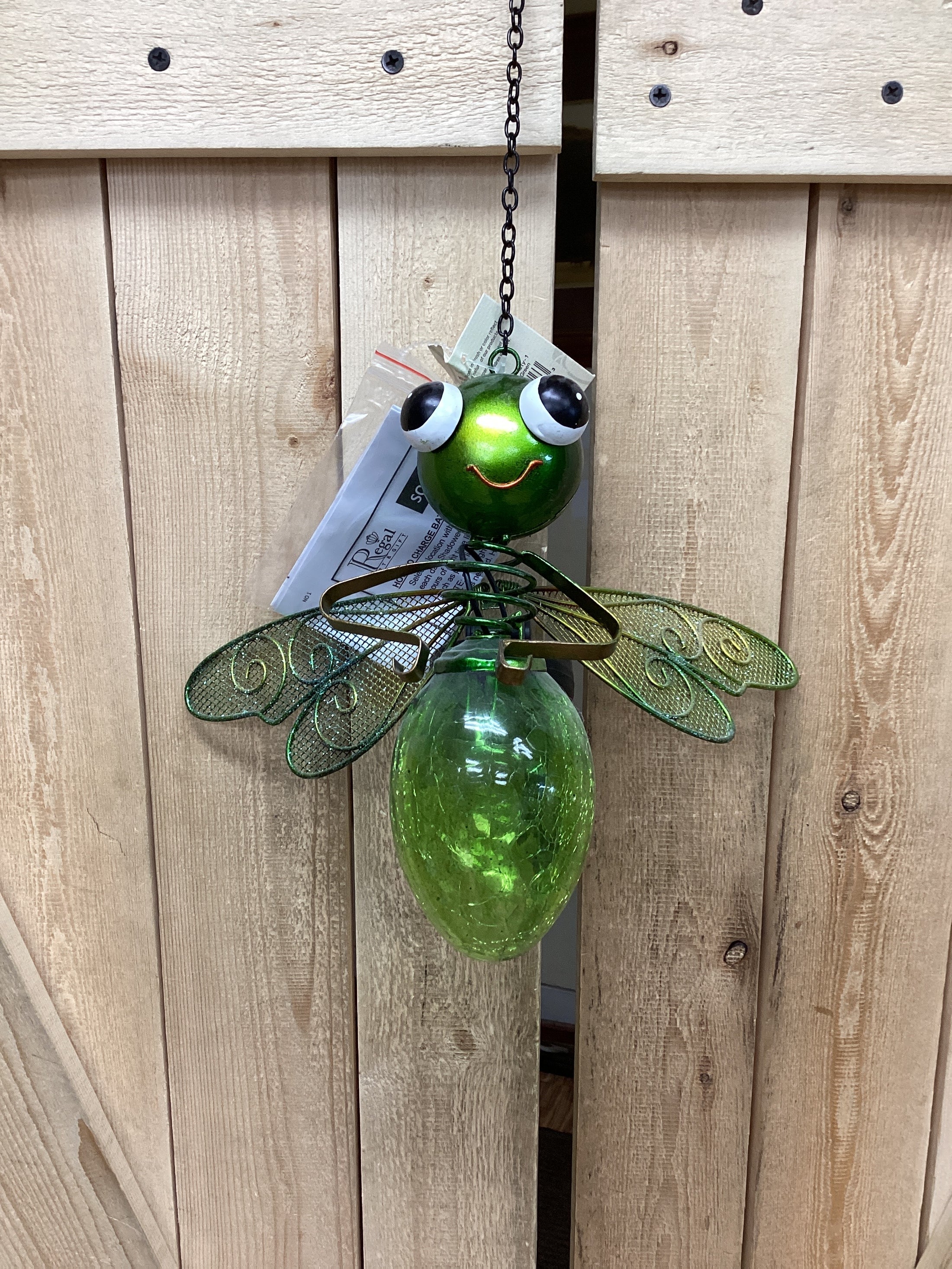 SOLAR DRAGONFLY LANTERN GREEN