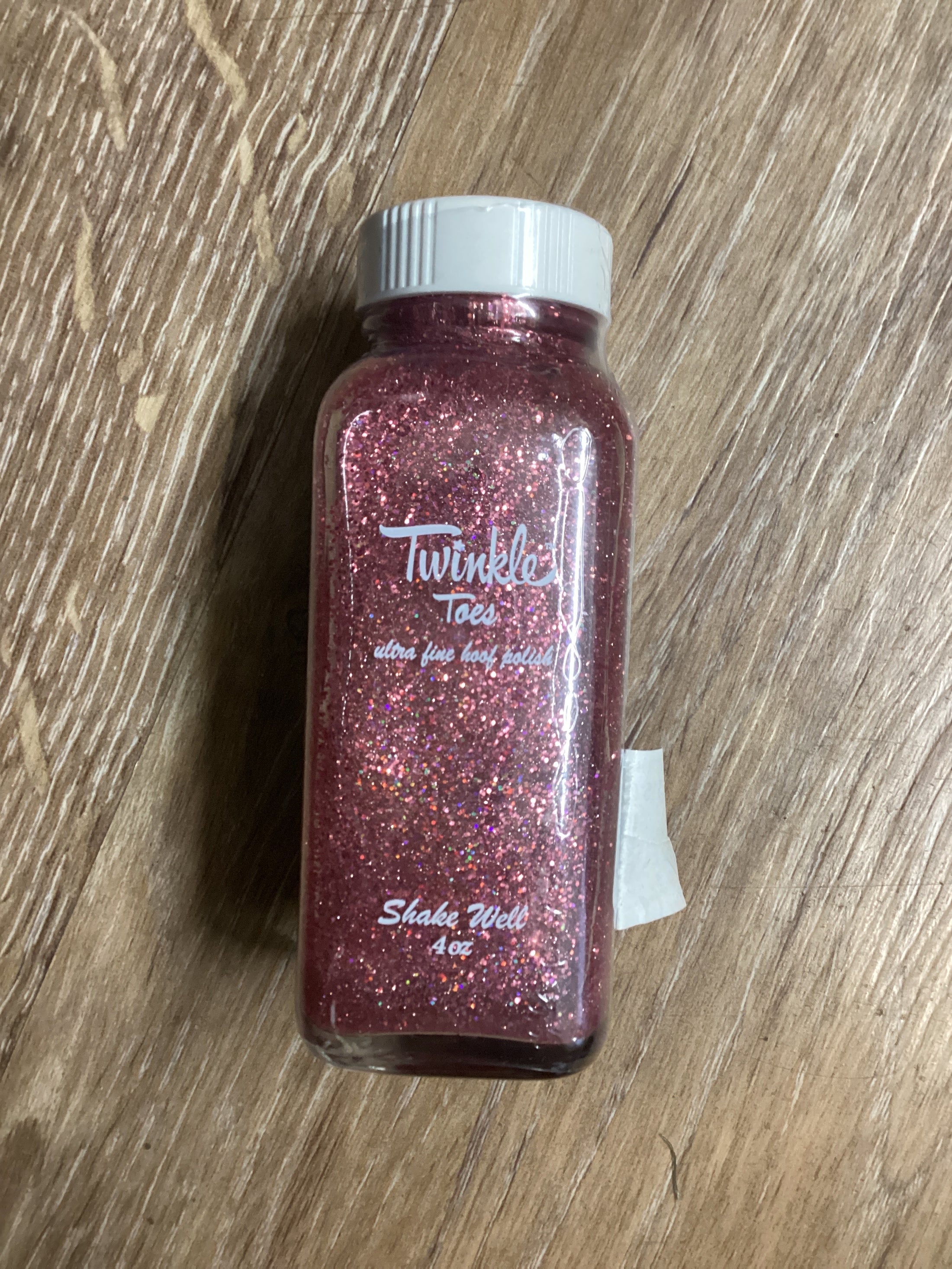 GLITTER HOT PINK HOOF POLISH-SHOW : 4 OZ