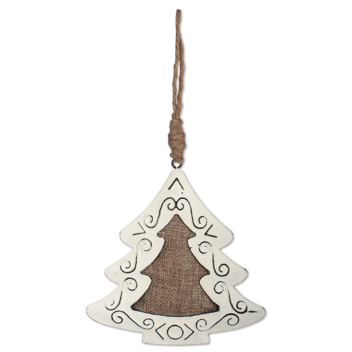 Vintage Burlap Tree Ornament